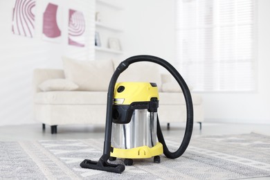 Modern hoover at home. Professional cleaning appliance