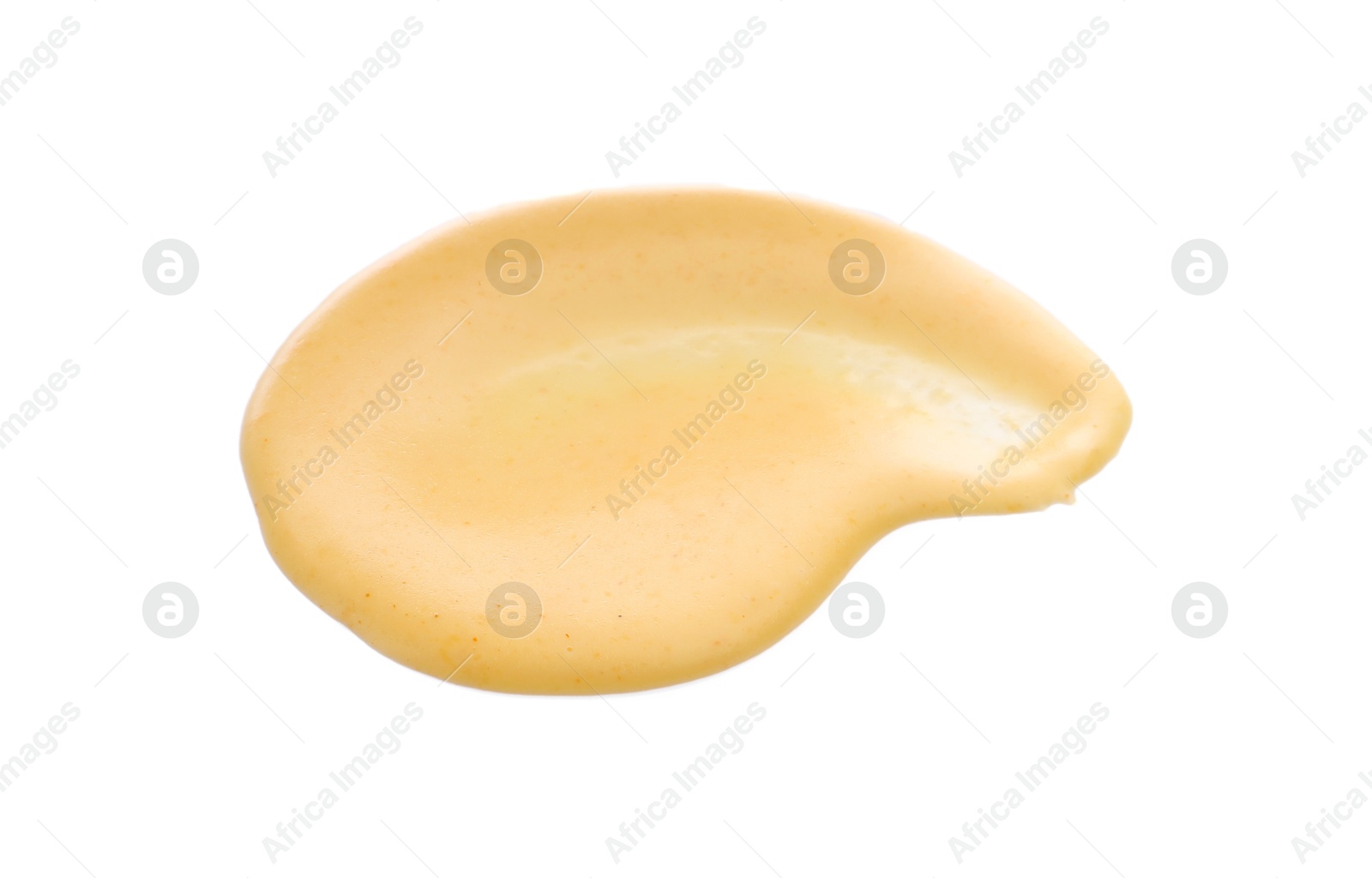Tasty cheese dipping sauce isolated on white Photo of Tasty cheese dipping sauce isolated on white