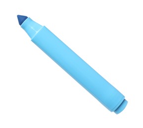 Photo of Light blue marker in air isolated on white