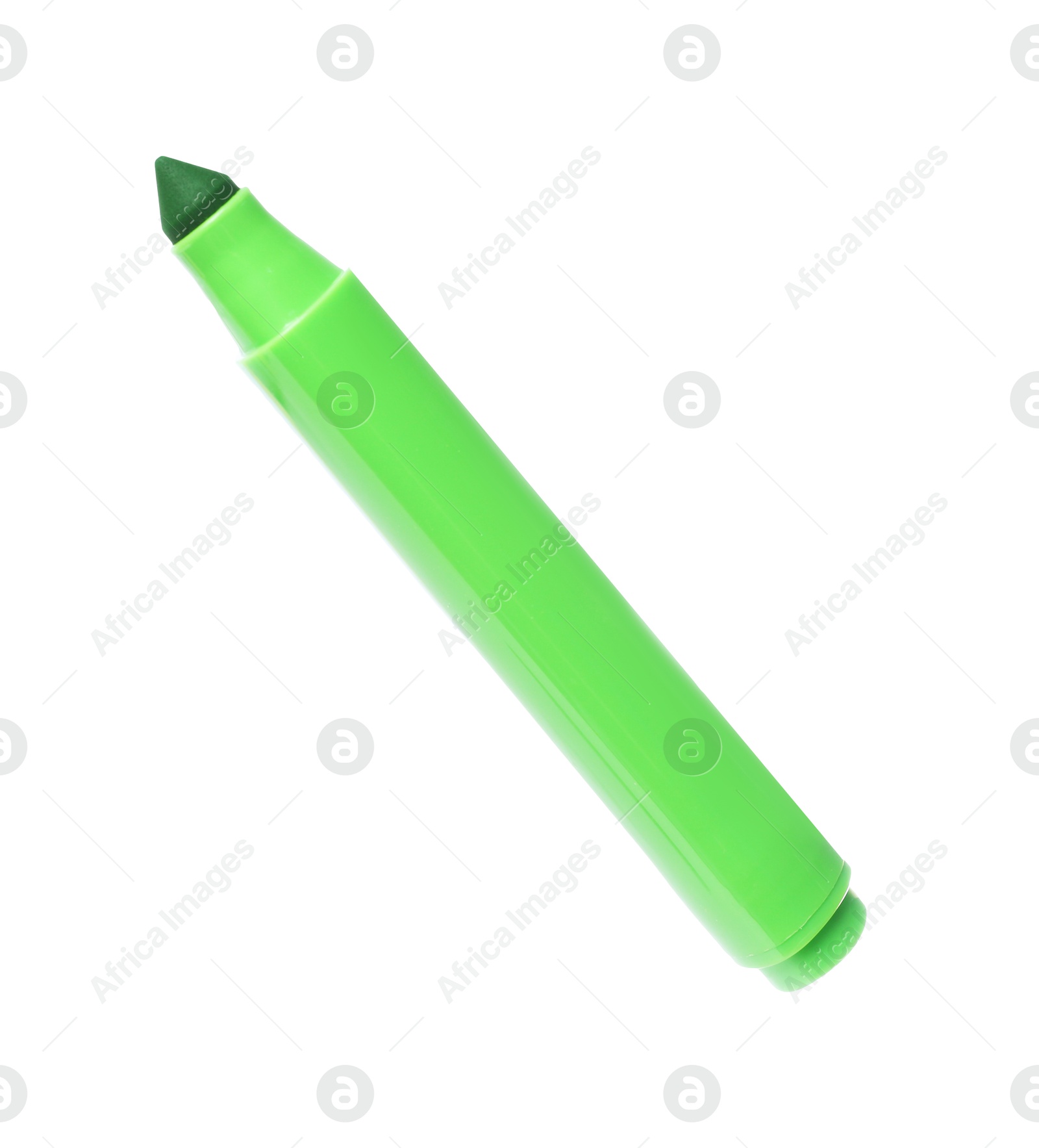 Photo of Green marker in air isolated on white