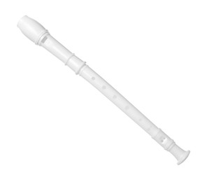 Photo of Toy flute isolated on white. Child's musical instrument