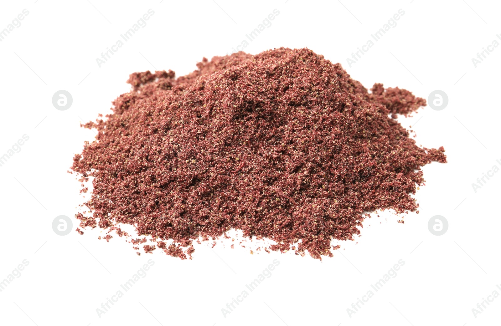 Superfood. Pile of black currant powder isolated on white Photo of Superfood. Pile of black currant powder isolated on white
