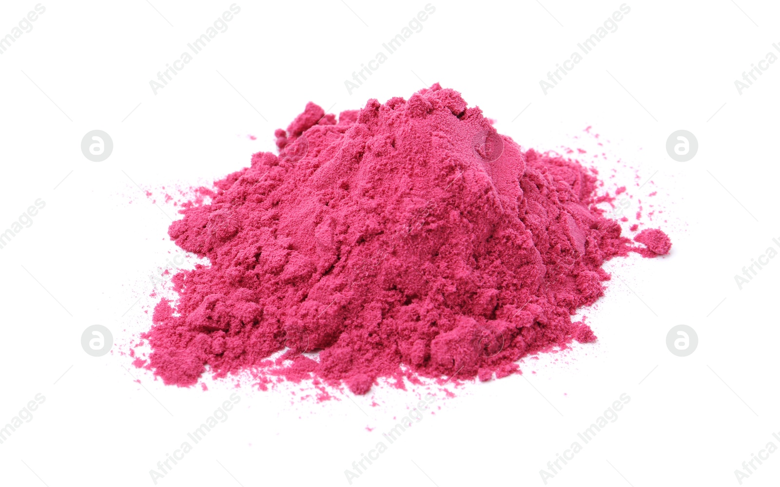 Superfood. Pile of acai powder isolated on white Photo of Superfood. Pile of acai powder isolated on white