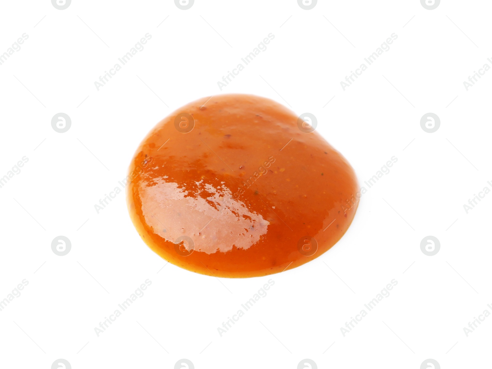 Sample of tasty curry sauce isolated on white Photo of Sample of tasty curry sauce isolated on white