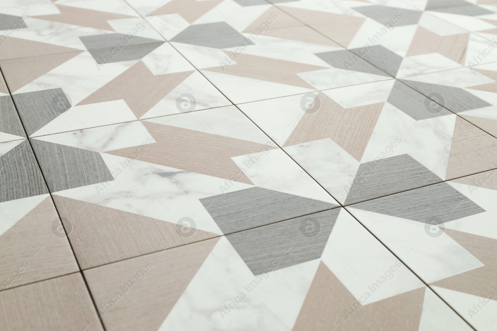 Texture of tiles with beautiful pattern as background, closeup Photo of Texture of tiles with beautiful pattern as background, closeup