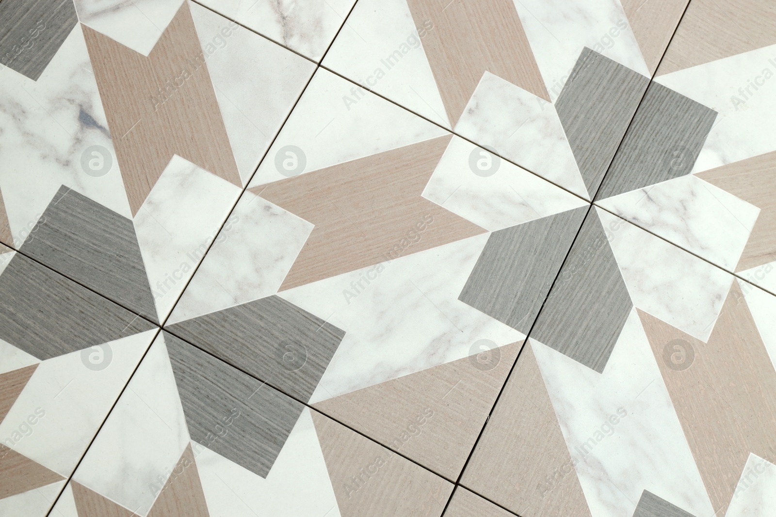 Texture of tiles with beautiful pattern as background, top view Photo of Texture of tiles with beautiful pattern as background, top view