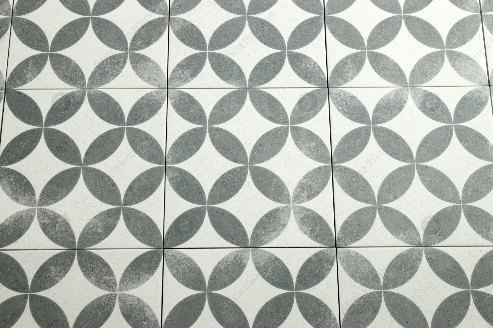 Texture of tiles with beautiful pattern as background, top view Photo of Texture of tiles with beautiful pattern as background, top view