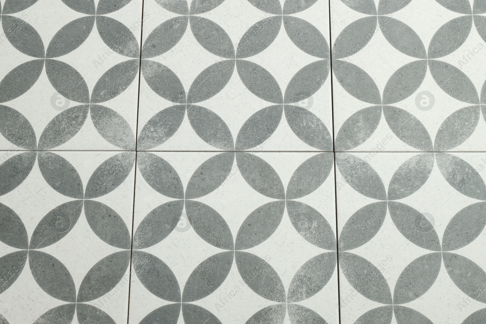 Texture of tiles with beautiful pattern as background, top view Photo of Texture of tiles with beautiful pattern as background, top view