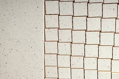Photo of Texture of tiles with beautiful pattern as background, closeup
