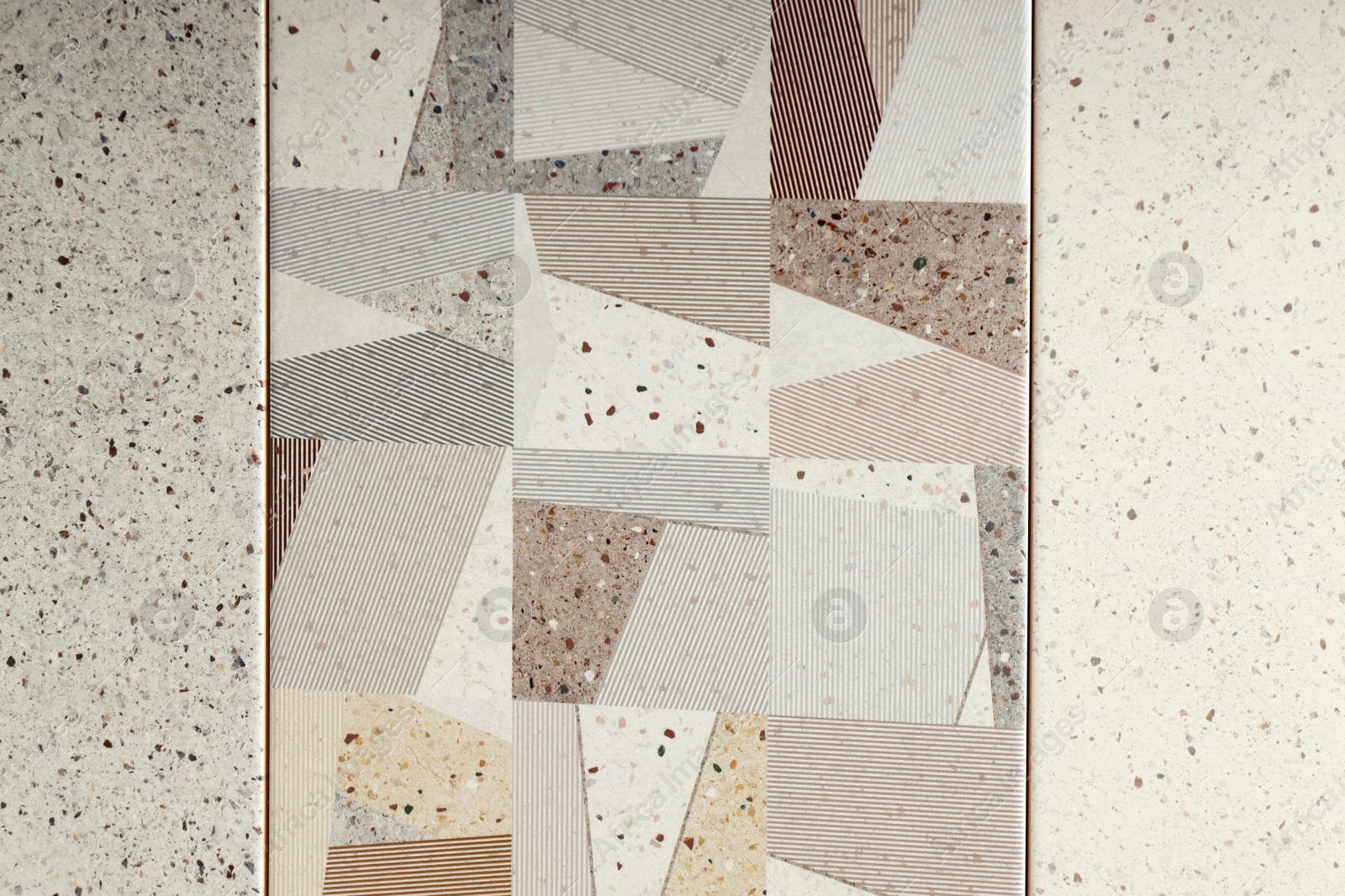 Texture of tiles with beautiful patterns as background, top view Photo of Texture of tiles with beautiful patterns as background, top view
