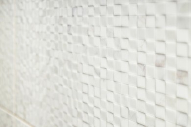 Photo of Texture of tile with beautiful pattern as background, closeup