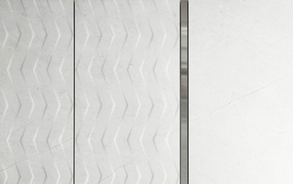Photo of Different samples of tiles as background, closeup