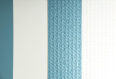 Photo of Different samples of tiles as background, closeup