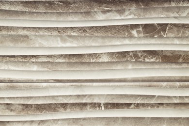 Photo of Texture of tile with beautiful pattern as background, top view