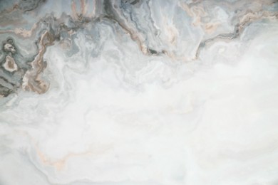 Photo of Texture of tile with beautiful pattern as background, top view