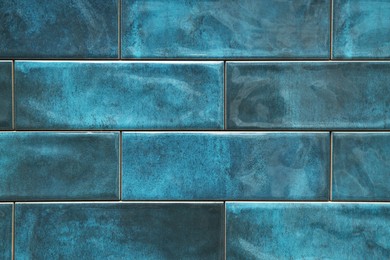 Photo of Texture of color tiles as background, closeup