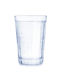 Image of Glass of soda water isolated on white