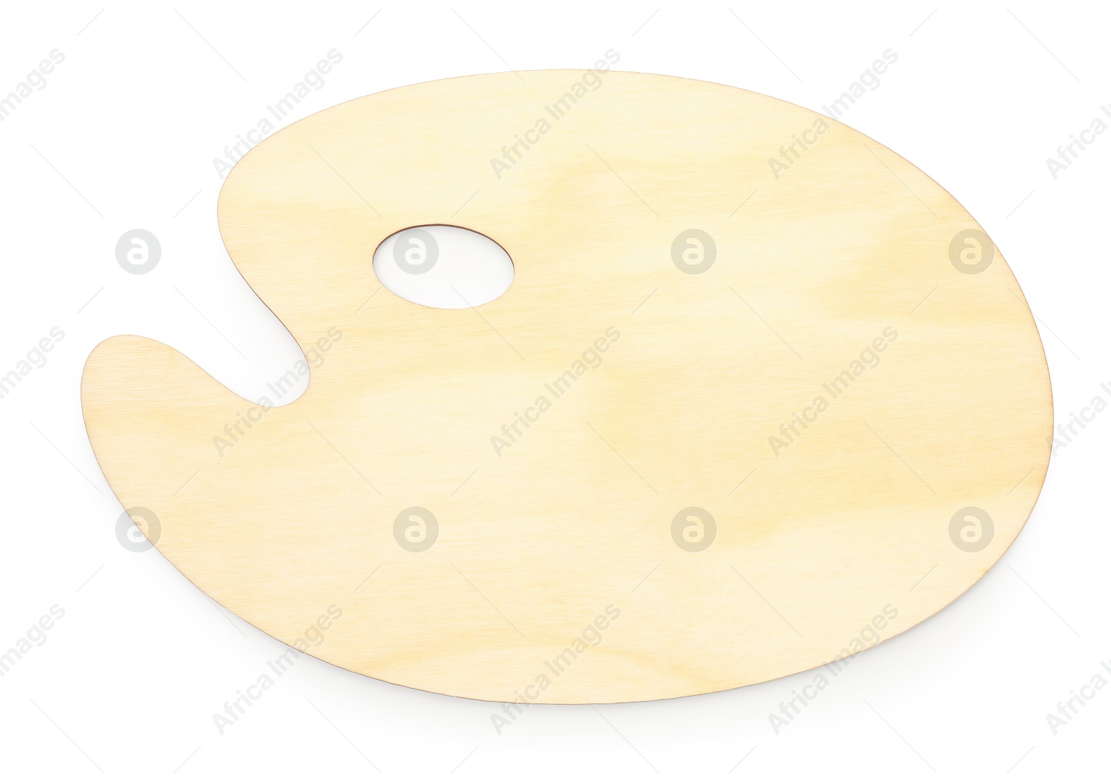 Photo of Empty wooden palette isolated on white, top view