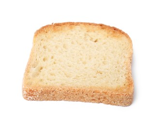 Photo of One piece of fresh toast bread isolated on white