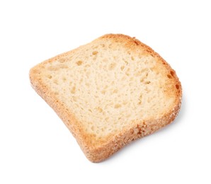 Photo of One piece of fresh toast bread isolated on white