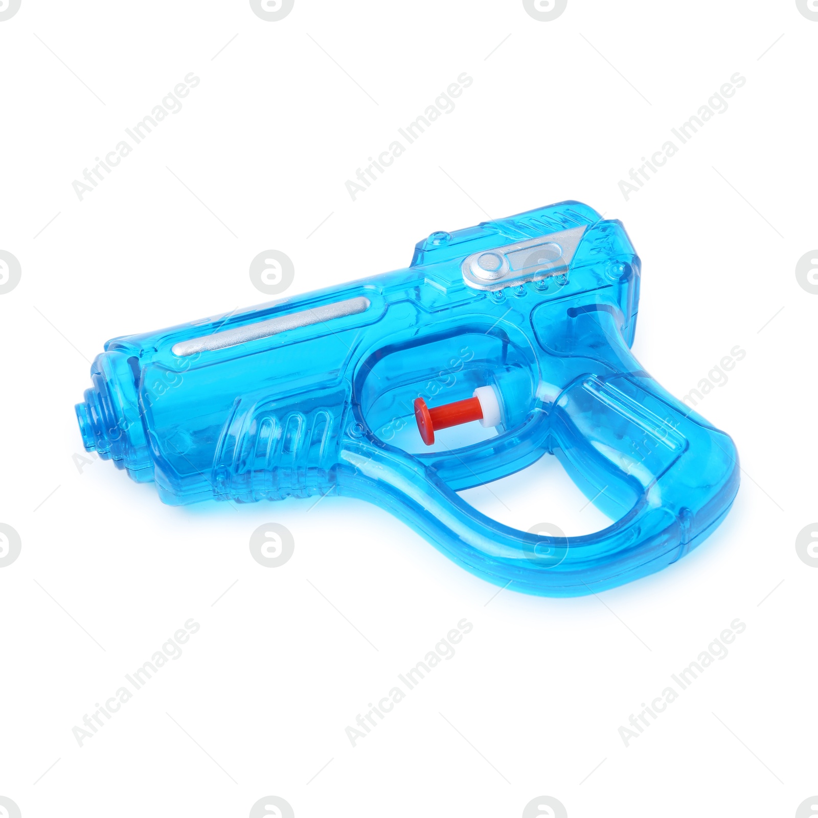 Photo of Bright plastic water gun isolated on white