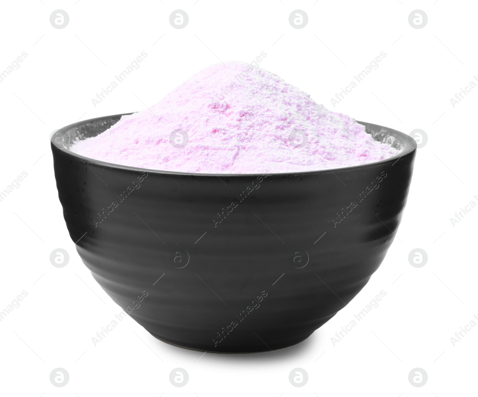 Superfood. Acerola powder in bowl isolated on white Photo of Superfood. Acerola powder in bowl isolated on white