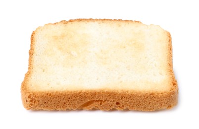 Photo of Piece of fresh toast bread isolated on white