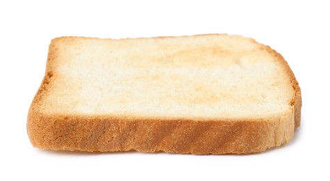 Photo of Piece of fresh toast bread isolated on white