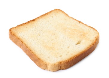 Photo of Piece of fresh toast bread isolated on white
