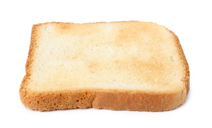 Photo of Piece of fresh toast bread isolated on white
