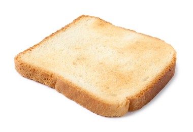 Photo of Piece of fresh toast bread isolated on white