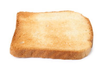Photo of Piece of fresh toast bread isolated on white