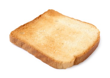 Photo of Piece of fresh toast bread isolated on white