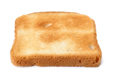 Photo of Piece of fresh toast bread isolated on white