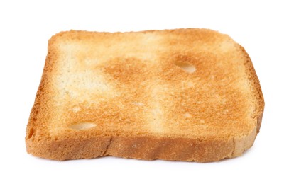 Photo of Piece of fresh toast bread isolated on white