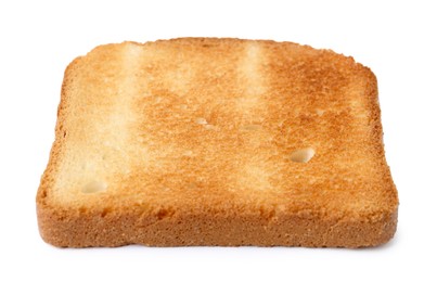 Photo of Piece of fresh toast bread isolated on white