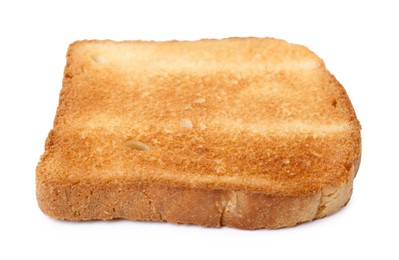 Photo of Piece of fresh toast bread isolated on white