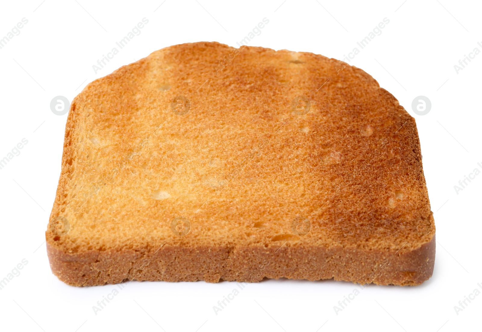 Piece of fresh toast bread isolated on white Photo of Piece of fresh toast bread isolated on white