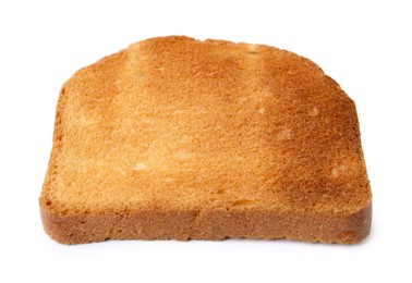 Photo of Piece of fresh toast bread isolated on white