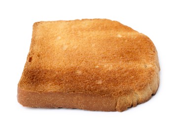 Photo of Piece of fresh toast bread isolated on white