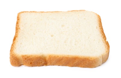 Photo of Piece of fresh toast bread isolated on white
