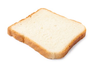 Photo of Piece of fresh toast bread isolated on white