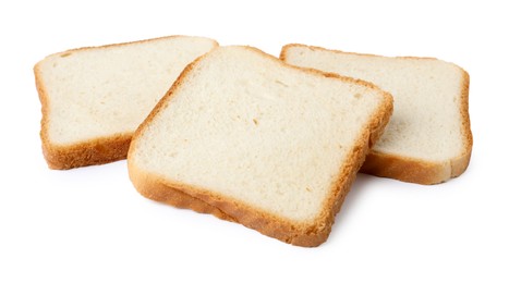 Photo of Piece of fresh toast bread isolated on white
