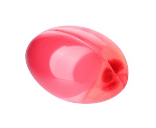 Photo of Collagen capsule isolated on white. Dietary supplement