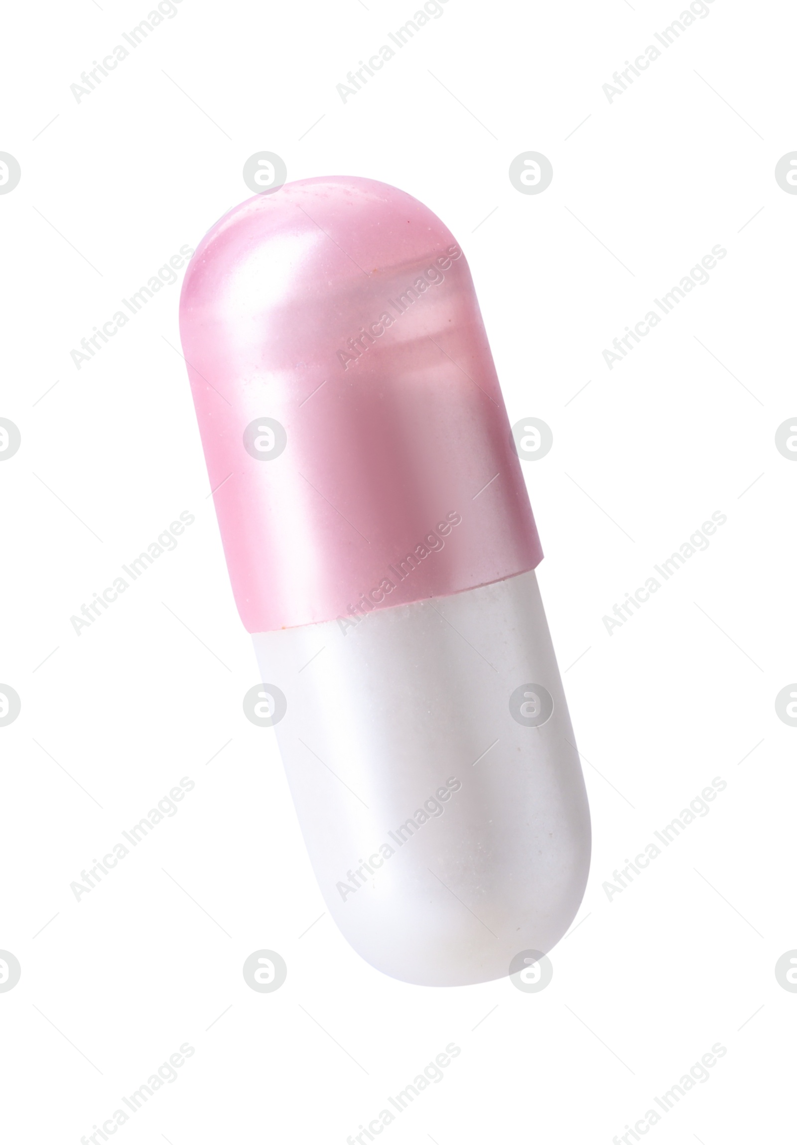 Collagen capsule isolated on white. Dietary supplement Photo of Collagen capsule isolated on white. Dietary supplement