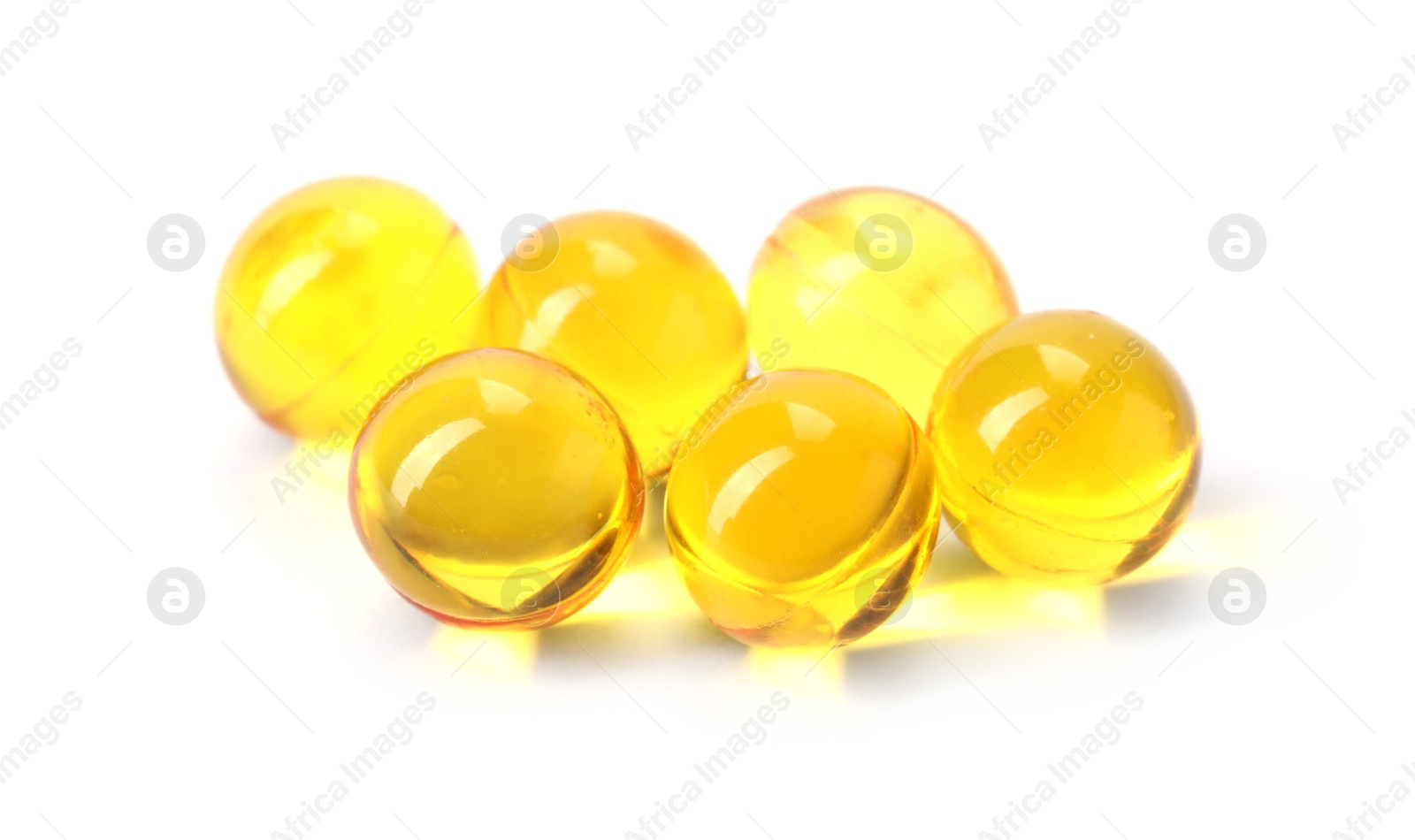 Collagen capsules isolated on white. Dietary supplement Photo of Collagen capsules isolated on white. Dietary supplement