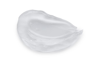 Photo of Sample of collagen gel isolated on white, top view
