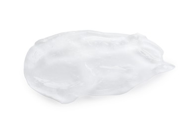 Photo of Sample of collagen gel isolated on white, top view