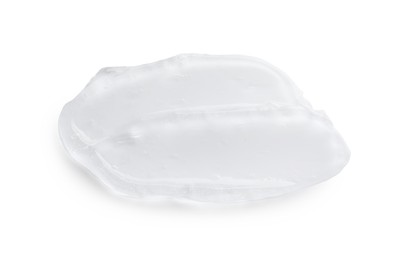 Photo of Sample of collagen gel isolated on white, top view