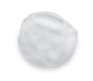 Photo of Sample of collagen gel isolated on white, top view